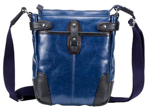 【豊岡鞄 木和田正昭商店 621215 ブルー】ORIGINAL BASIC 帆布PU×皮革ショルダーバッグ(S)